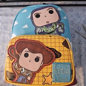NWT Loungefly Disney POP! Toy Story Buzz And Woody Mini Backpack